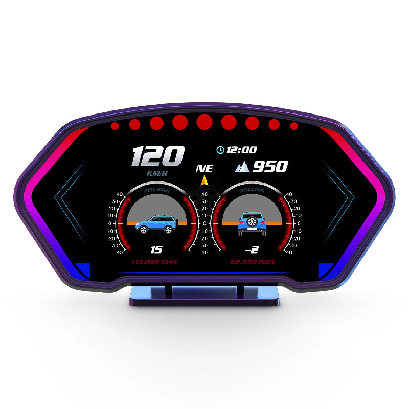 Pantalla frontal P3 para automóviles Pantalla Hud con interfaz OBD2